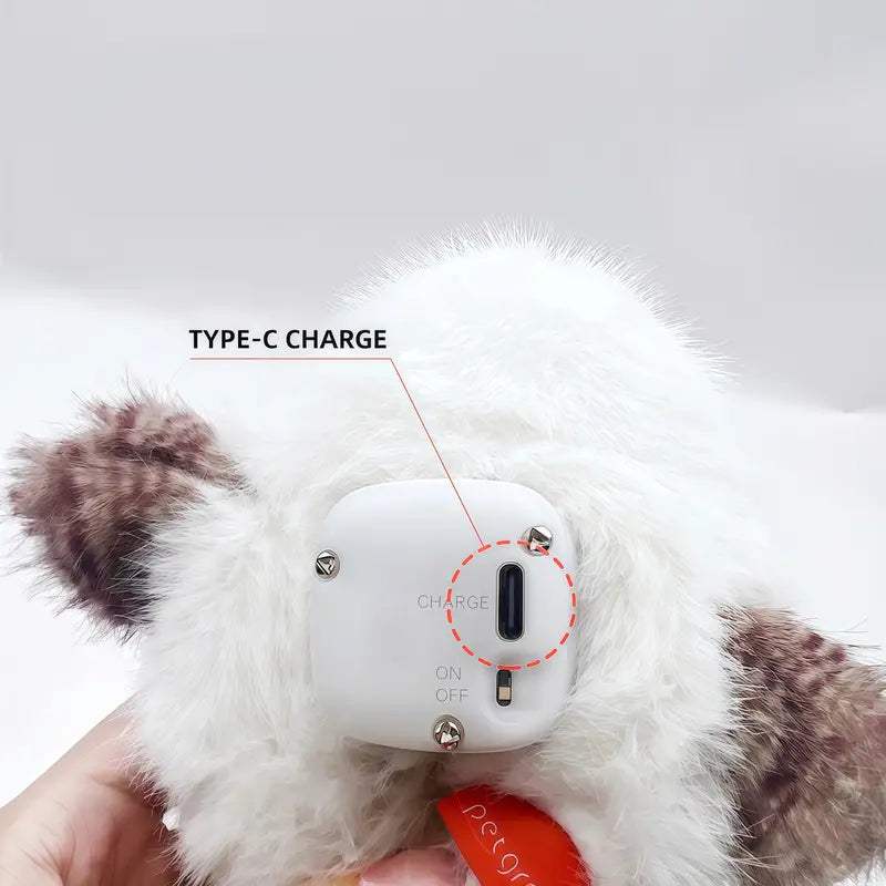 Interactive Flapping Bird Plush Cat Toy - Touch-Activated with Lifelike Chirping Sounds, 3 Modes & Rechargeable for Endless Fun!