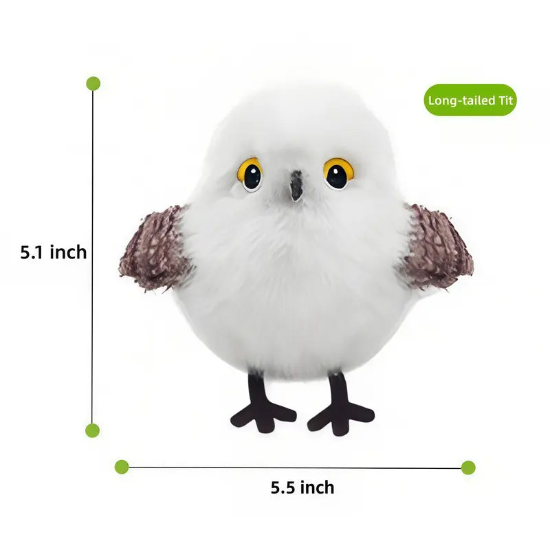 Interactive Flapping Bird Plush Cat Toy - Touch-Activated with Lifelike Chirping Sounds, 3 Modes & Rechargeable for Endless Fun!
